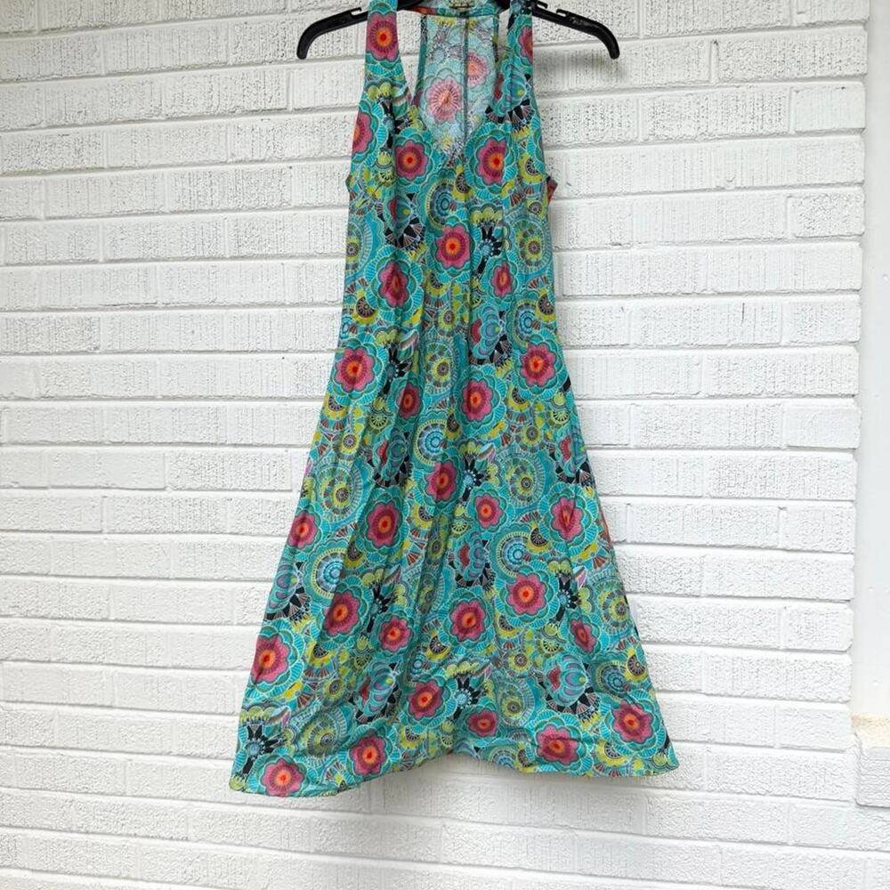 Y2K Kaliyog Turquoise Floral Dress